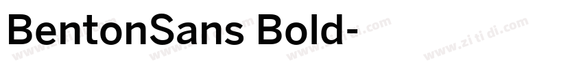 BentonSans Bold字体转换